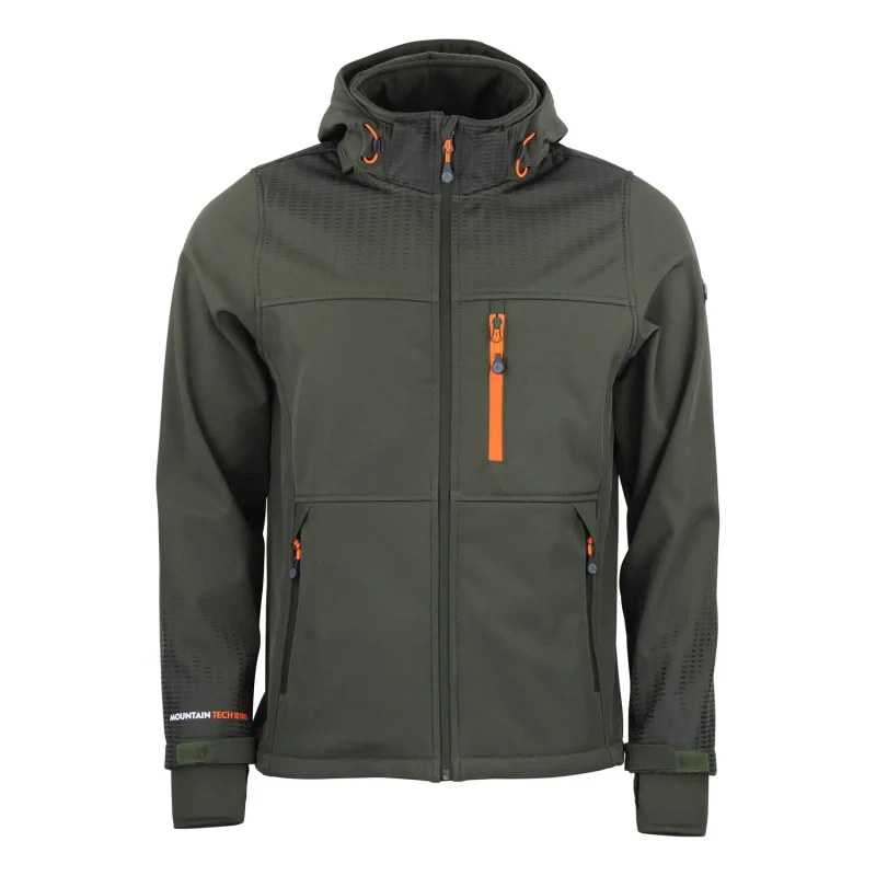 Image of Softshell hooded jacket Peak Mountain Cabra Vert Male XL