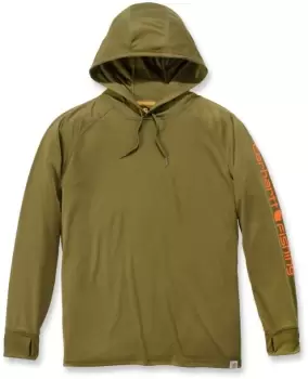 Image of Carhartt Force Fishing Graphic Hoodie, green Size M green, Size M