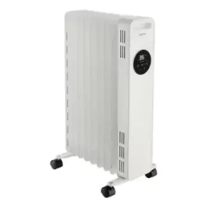 Image of Slingsby 2KW Digital Oil Filled Radiator White 9 Fin