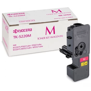 Image of Kyocera TK5220 Magenta Laser Toner Ink Cartridge