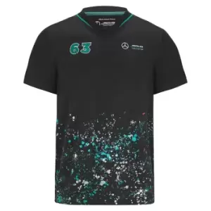 Image of 2022 Mercedes George Russell #63 Sports Tee (Black)