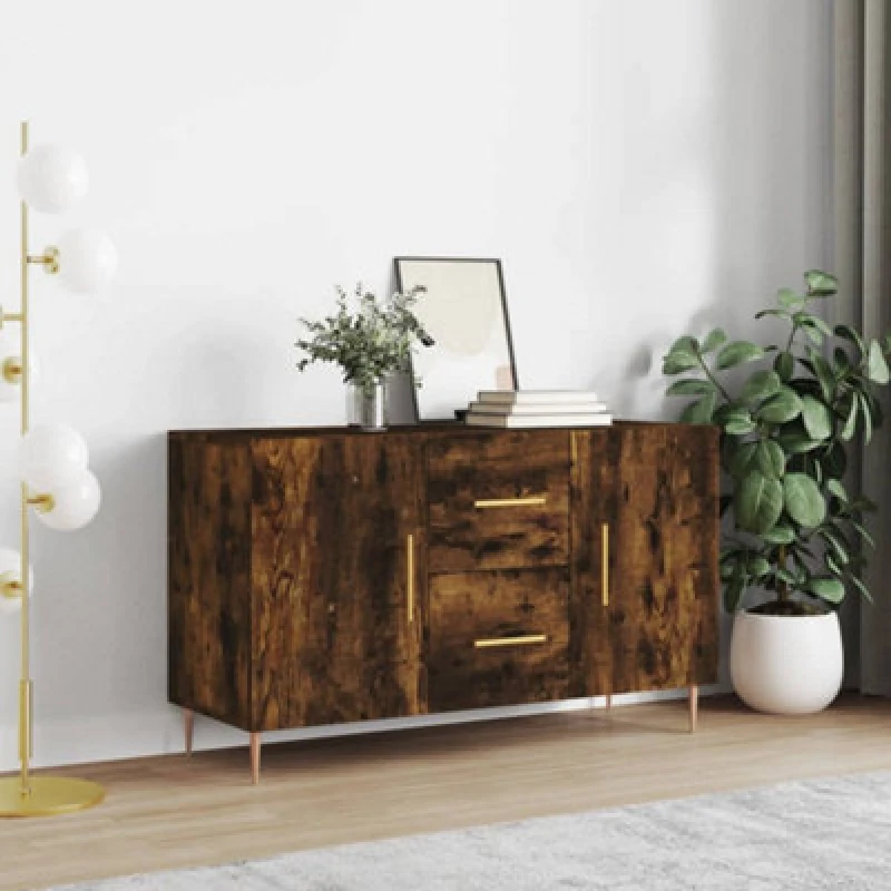 Image of VIDAXL Sideboard Smoked Oak 100x36x60cm Engineered Wood Vidaxl 8720845424381