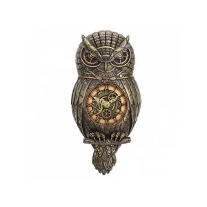 Image of Chronology Wisdom Owl Steampunk Clock