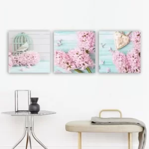 Image of DRPRC41 Multicolor Decorative Canvas Painting (3 Pieces)