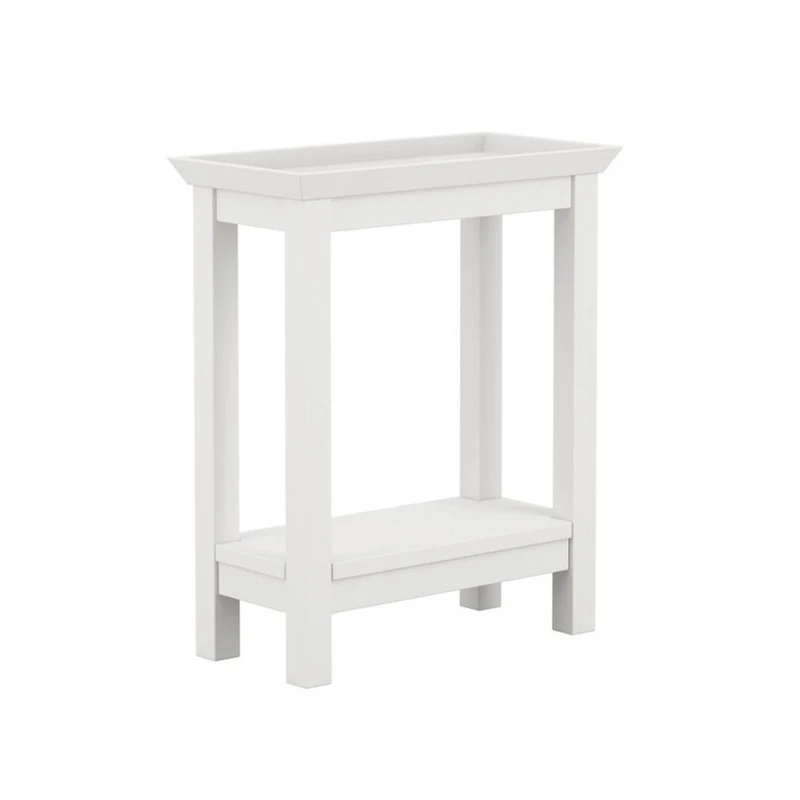 Image of Lemon Pavilion Furniture Cote Indoor Side Table - Wood Variant - L25xW48xH59cm in White White Unisex