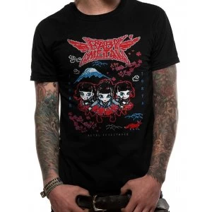 Image of Babymetal - Black Pixel Tokyo Mens Medium T-Shirt - Black