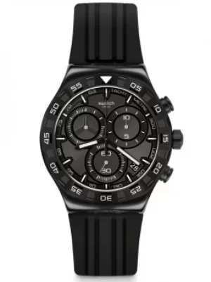 Image of Swatch Mens Teckno Black Chronograph Watch YVB409