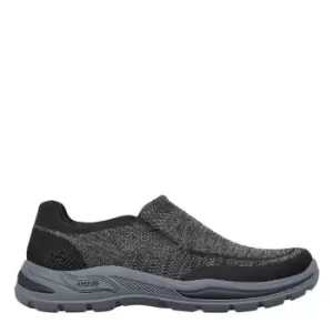 Image of Skechers Arch Fit Motley Vaseo Mens Slip on Trainers - Black