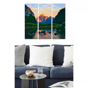 Image of MDF3882745 Multicolor Decorative MDF Painting (3 Pieces)