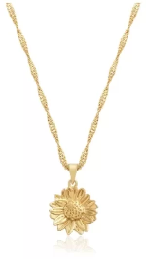 Image of Olivia Burton OBJBFN07 Sunflower Gold Toned Pendant Necklace Jewellery
