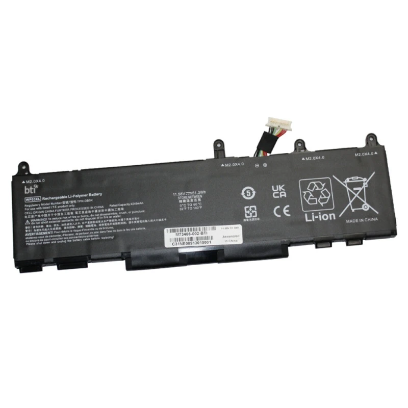 Image of BTI HSTNN-OB3B compatible 51.3Wh 3-cell battery for HP Elite X360 Elit