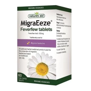 Image of Natures Aid MigraEeza Feverfew 60 Tablets