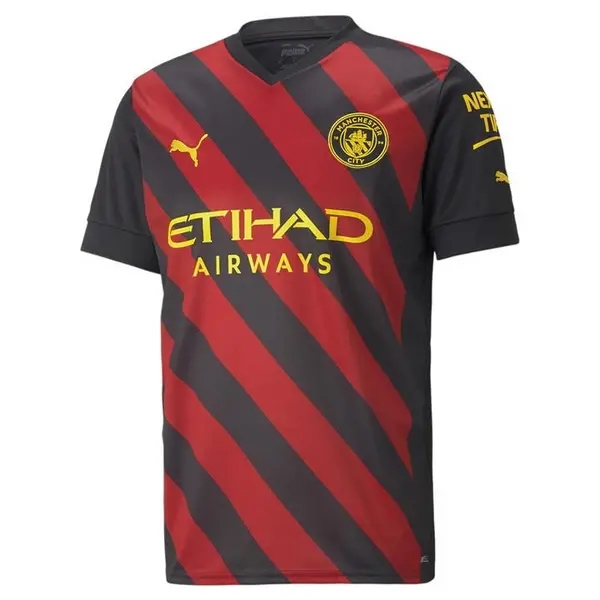 Image of Puma Manchester City Away Shirt 2022 2023 Adults - Black L