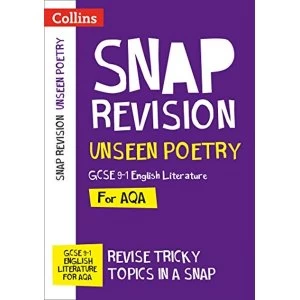 Image of Unseen Poetry: New GCSE 9-1 English Literature AQA Paperback / softback 2018