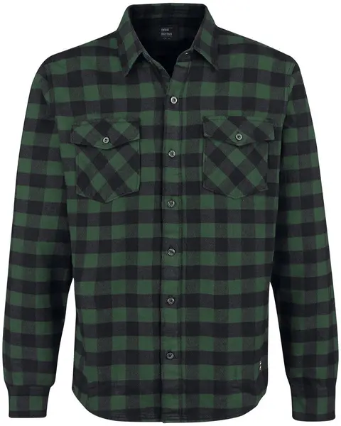 Image of Vintage Industries Harley Shirt Flanel Shirt green Black XXL Men