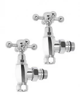 Image of Ultraheat Traditional Cross Head - Angle Manual Rad Valve