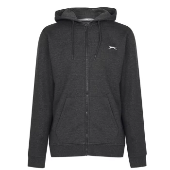 Image of Slazenger Full Zip Hoodie 2.0 Mens - Charcoal Marl