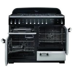 Image of Rangemaster ELA110DFFBL Elan Deluxe 110 Dual Fuel Range Cooker BlackChrome