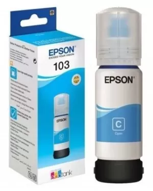 Image of Epson EcoTank 103 Cyan Ink Bottle