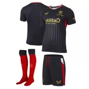 Image of Castore Rangers Away Mini Kit 2021 2022 - Black