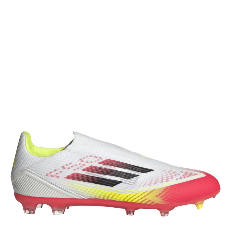Image of adidas F50 League Laceless Firm Ground Football Boots - White White 8