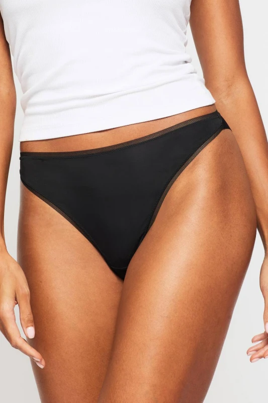 Image of KBX Womens 3 Pack Micro High Leg Brief in Black Size: 18 Black Female 18