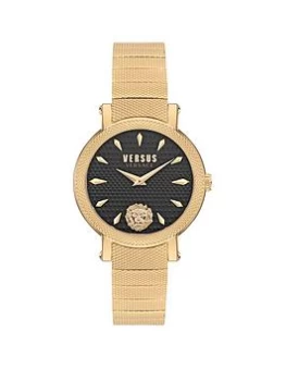 Image of Versus Versace Weho Yellow Gold Blue Dial - Yellow Gold Bracelet