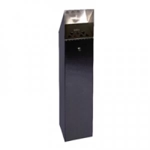 Image of Slingsby Black Hooded Top 6.6 Litre Cigarette Ash Tower Bin 317469