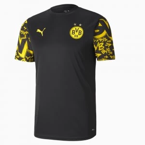 Image of PUMA BVB Stadium Mens Jersey, Black/Cyber Yellow/Away, size Medium, Clothing