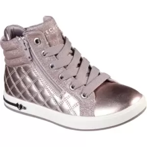 Image of Skechers Girls Shoutouts Quilted Squad PU Ankle Boots UK Size 4 (EU 37)