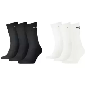 Image of Sport Lightweight Crew Sock (3 Pair) - 6-8 - White - Puma