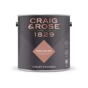 Image of Craig & Rose Chalky Emulsion Venetian Red - 5L