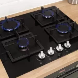Image of Russell Hobbs RH60GH402B 60cm 4-Burner Gas Hob - Black