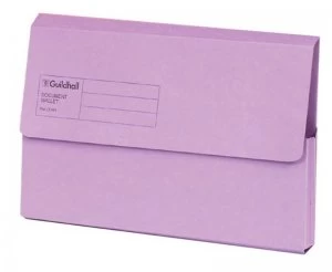 Image of Guildhall Document Wallet Blue Angel Violet - 50 Pack