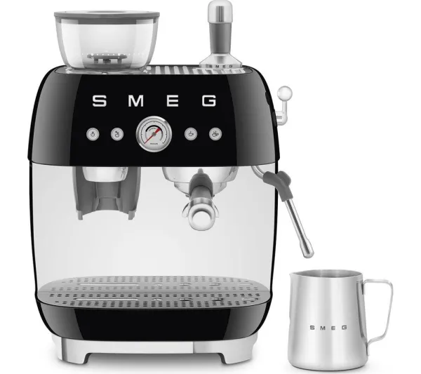 Image of Smeg 50's Style EGF03BLUK Espresso Coffee Maker