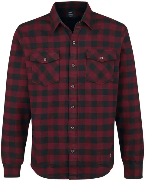 Image of Vintage Industries Harley Shirt Flanel Shirt red Black 3XL Men