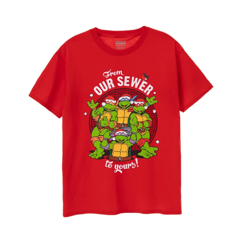 Image of Teenage Mutant Ninja Turtles Short Sleeved T-Shirt Red male