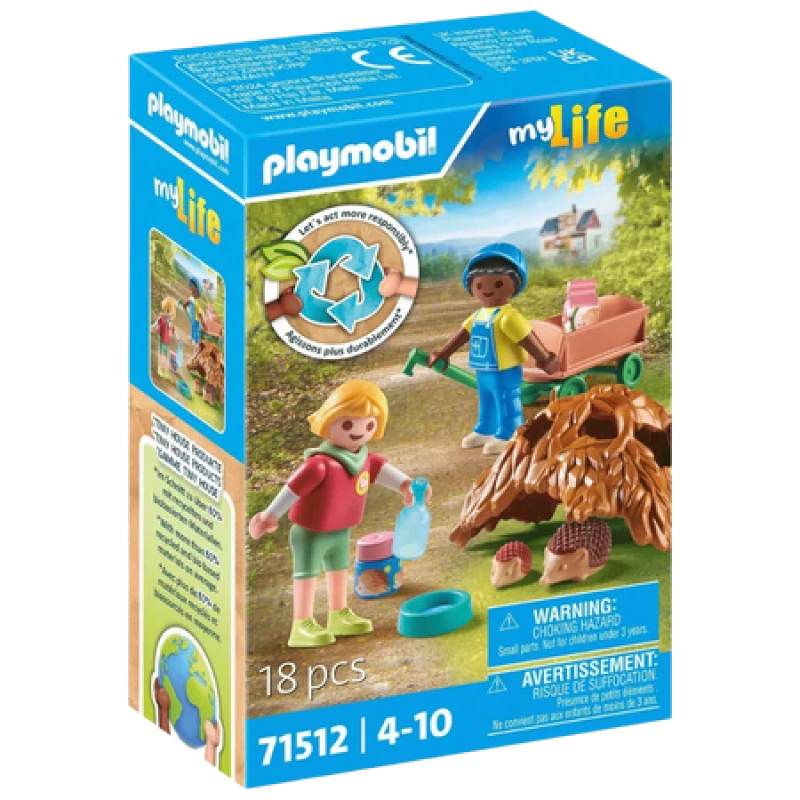 Image of PLAYMOBIL Playmobil My Life Care of the hedgehog family 71512 71512