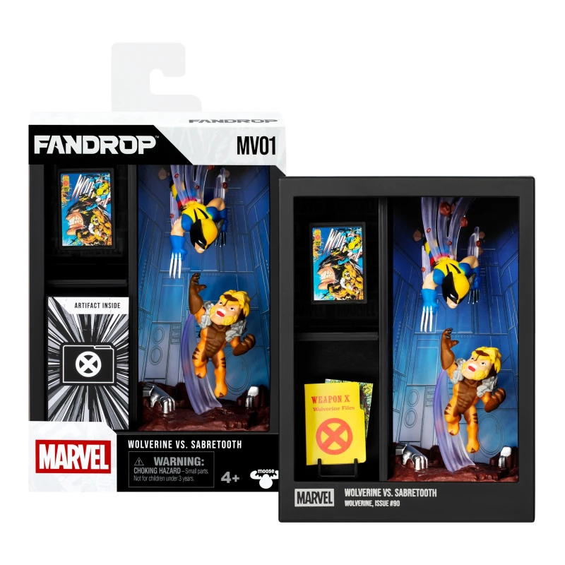 Image of Fandrop Marvel Wave 1 Figure 2 Pack Wolverine Vs Sabretooth