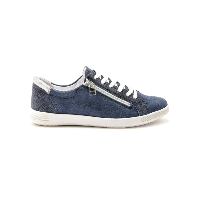 Image of Pediconfort Womens zipped Trainers Pediconfort Bleu Female 36