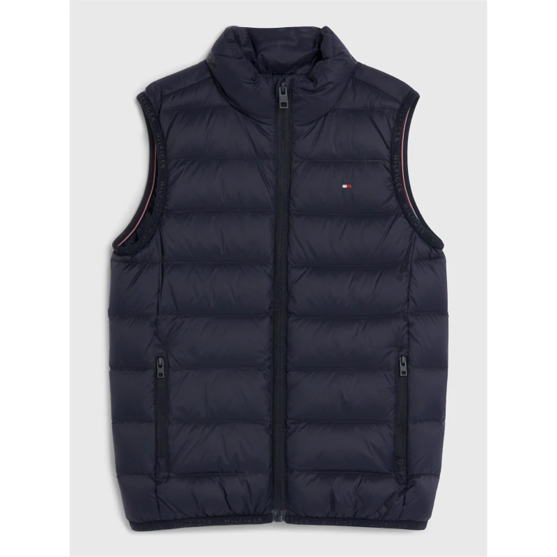 Image of Tommy Hilfiger Essential Flag Gilet Juniors - Blue Blue One Size