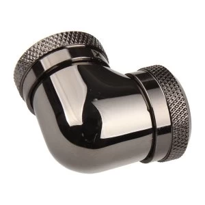 Image of XSPC 14mm Rigid Tubing Elbow Fitting (Black Chrome)