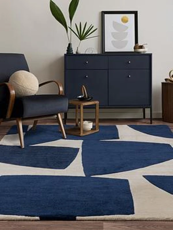 Image of Recycled Hand Tufted Abstract Rug