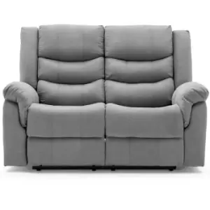 Image of Seattle manual fabric recliner 3+2+1 suite sofa armchair set grey 2 seater - Grey