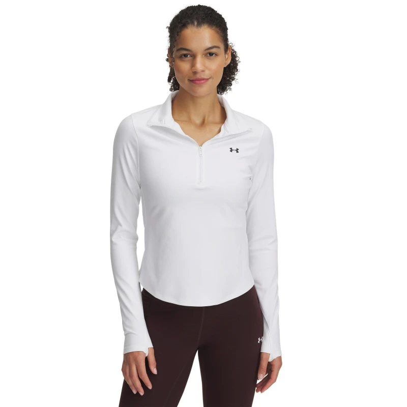 Image of Under Armour Womens Motion 2 Zipped Performance Tracksuit Top White female 14 (L)