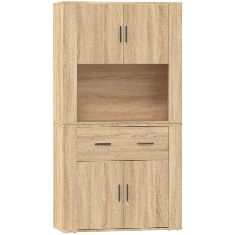Image of VIDAXL Highboard Sonoma Oak Engineered Wood Vidaxl 3185370