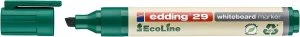 Image of edding 29 EcoLine Whiteboard Chisel Tip Marker Green PK10