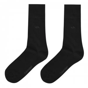 Image of Calvin Klein Carter 2 Pack Socks - Black