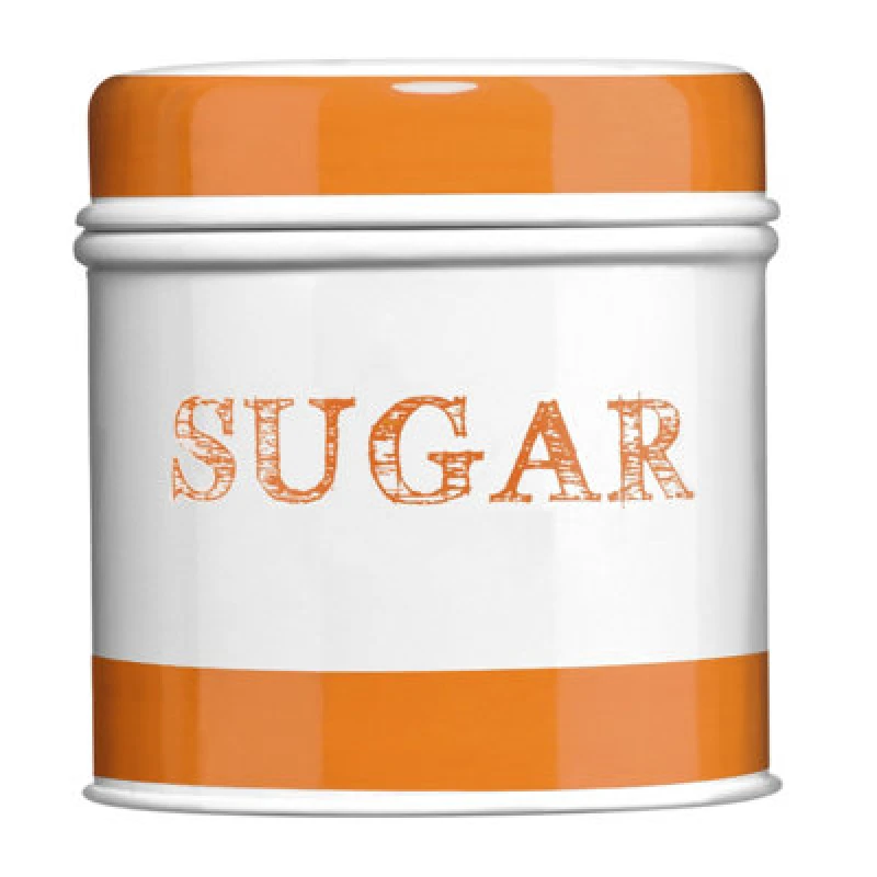 Image of Premier Housewares Orange Band Sugar Canister Orange