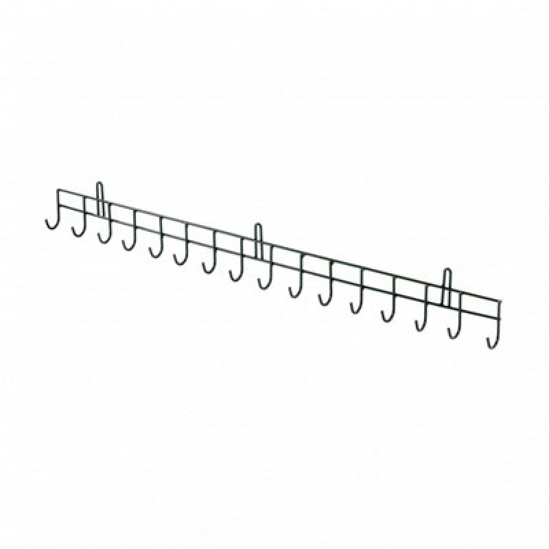 Image of Oypla 16 Hook Wall Mounted Garden Tool Storage Rack Hanger Shed & Garage
